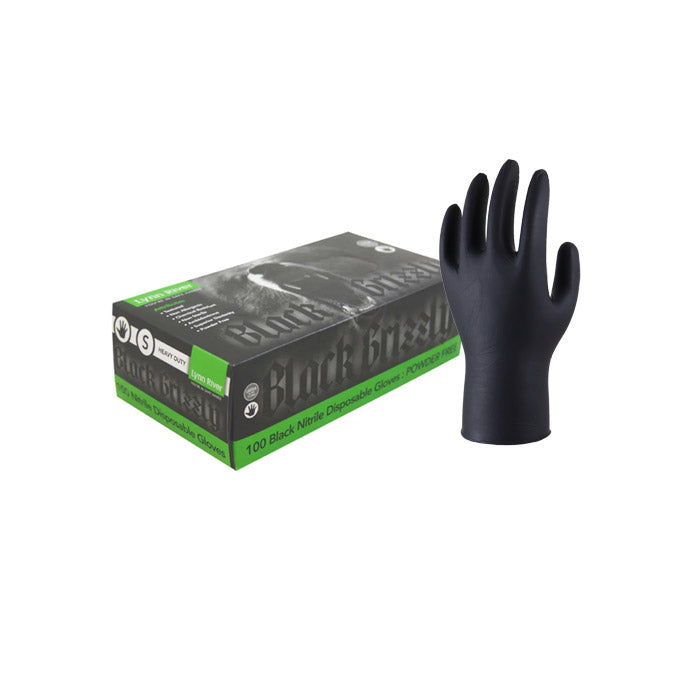 Nitrile Gloves Ultra Black Grizzly  X-Large