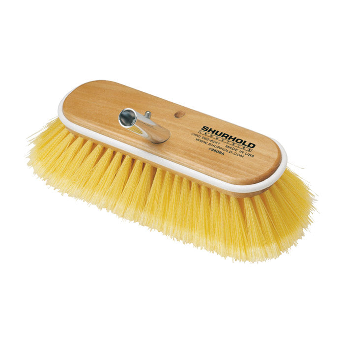 Shurhold 980 10" Deck Brush with Soft Yellow Polystyrene Bristles